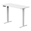 Mesa de escritório ajustável em altura LEVANO 140x60 cm branco