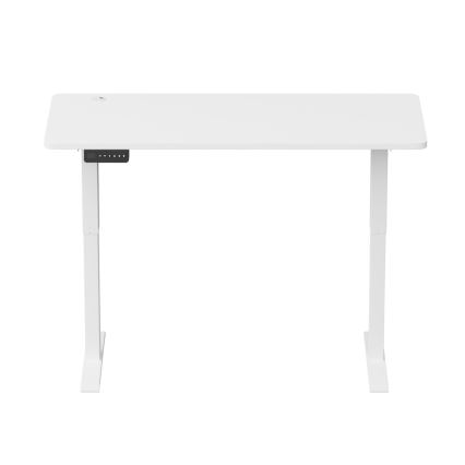 Mesa de escritório ajustável em altura LEVANO 140x60 cm branco