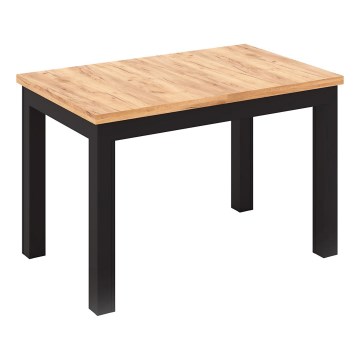 Mesa de jantar extensível DOO carvalho artisan/preto