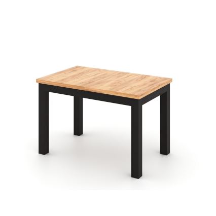 Mesa de jantar extensível DOO carvalho artisan/preto