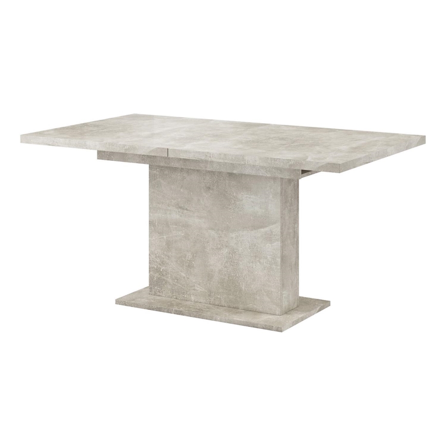 Mesa de jantar extensível STRAP betão cinzento