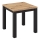 Mesa de jantar extensível ZARO carvalho artisan/preto