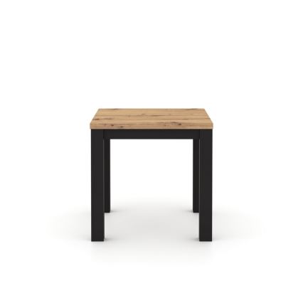 Mesa de jantar extensível ZARO carvalho artisan/preto