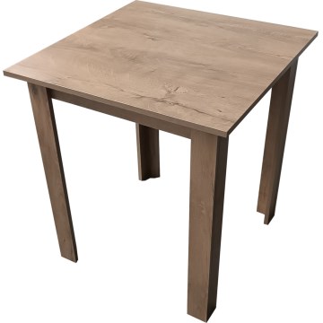 Mesa de jantar quadrada LEVI carvalho sonoma
