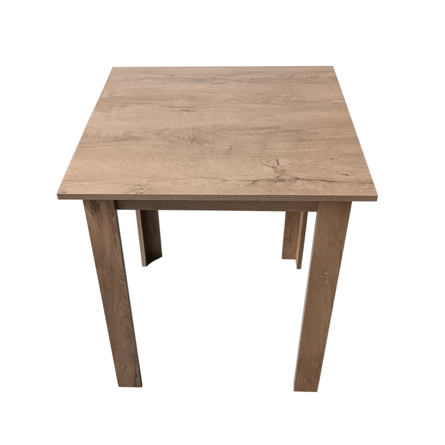 Mesa de jantar quadrada LEVI carvalho sonoma