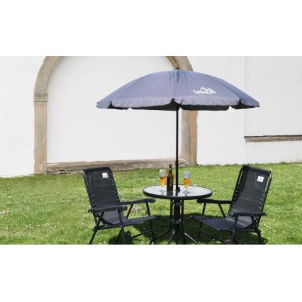 Mesa de jardim d. 70 cm preto