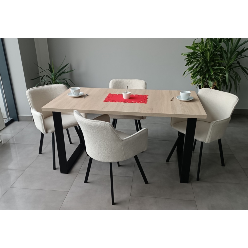 Mesa de refeição dobrável COLIN carvalho sonoma
