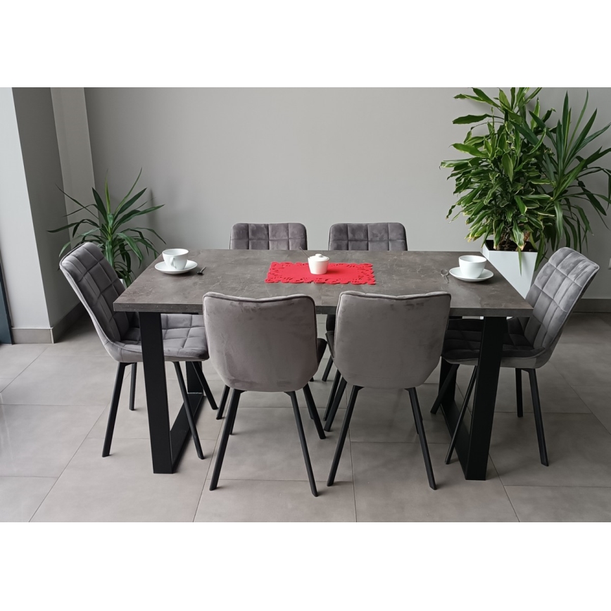 Mesa de refeição dobrável COLIN cinzento