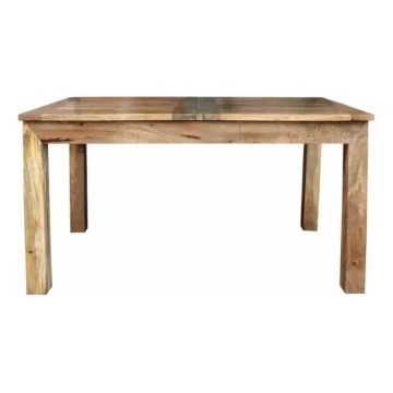 Mesa de refeição dobrável HINA 180x90 cm madeira maciça/mangueira