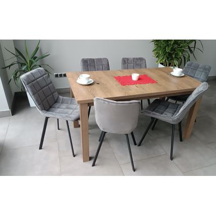 Mesa de refeição dobrável LIAM carvalho