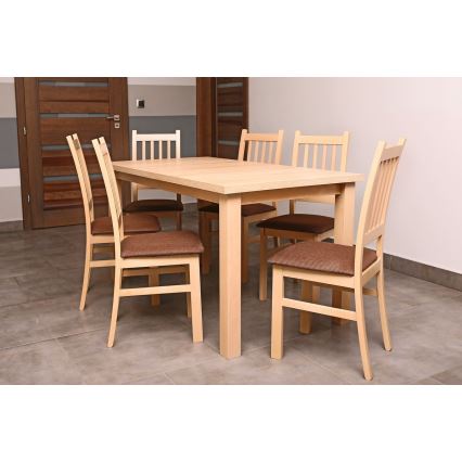 Mesa de refeição dobrável LIAM carvalho sonoma