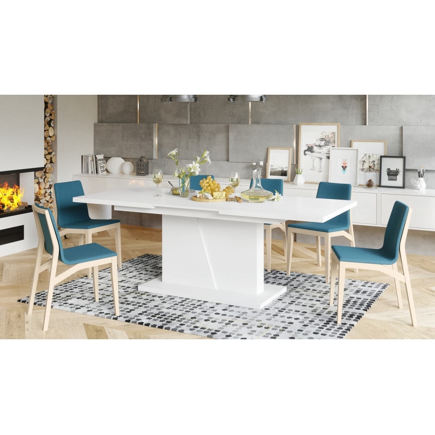 Mesa de refeição dobrável NINO branco