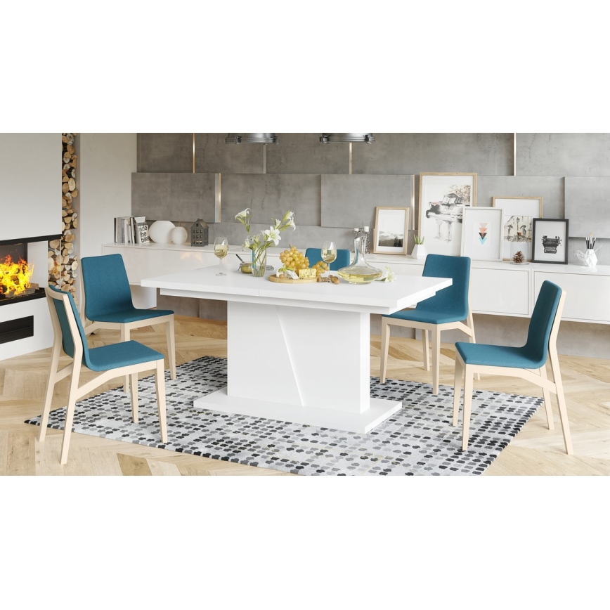 Mesa de refeição dobrável NINO branco
