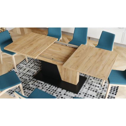 Mesa de refeição dobrável NINO carvalho/preto