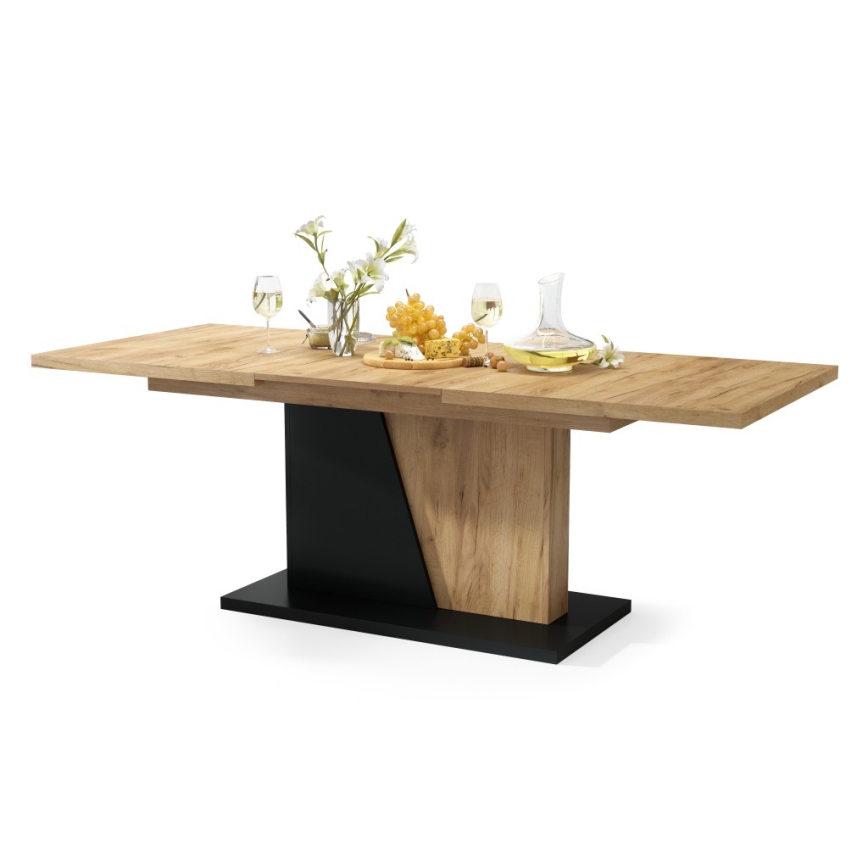 Mesa de refeição dobrável NINO carvalho/preto