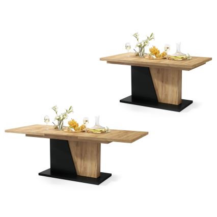 Mesa de refeição dobrável NINO carvalho/preto