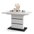 Mesa de refeição dobrável PAOLO branco/preto