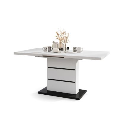 Mesa de refeição dobrável PAOLO branco/preto