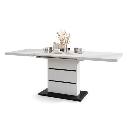 Mesa de refeição dobrável PAOLO branco/preto
