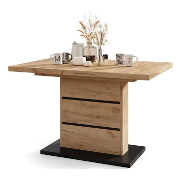 Mesa de refeição dobrável PAOLO carvalho/preto