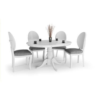 Mesa de refeição dobrável WILLIAM 75x124 cm branco
