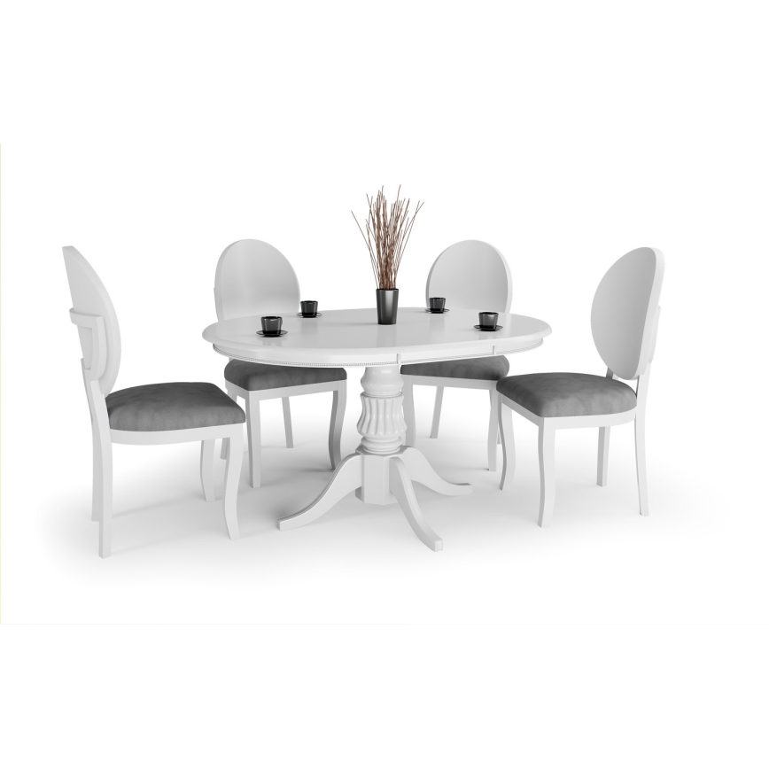 Mesa de refeição dobrável WILLIAM 75x124 cm branco