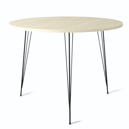 Mesa de refeição SANDALF 75x90 cm bege/preto