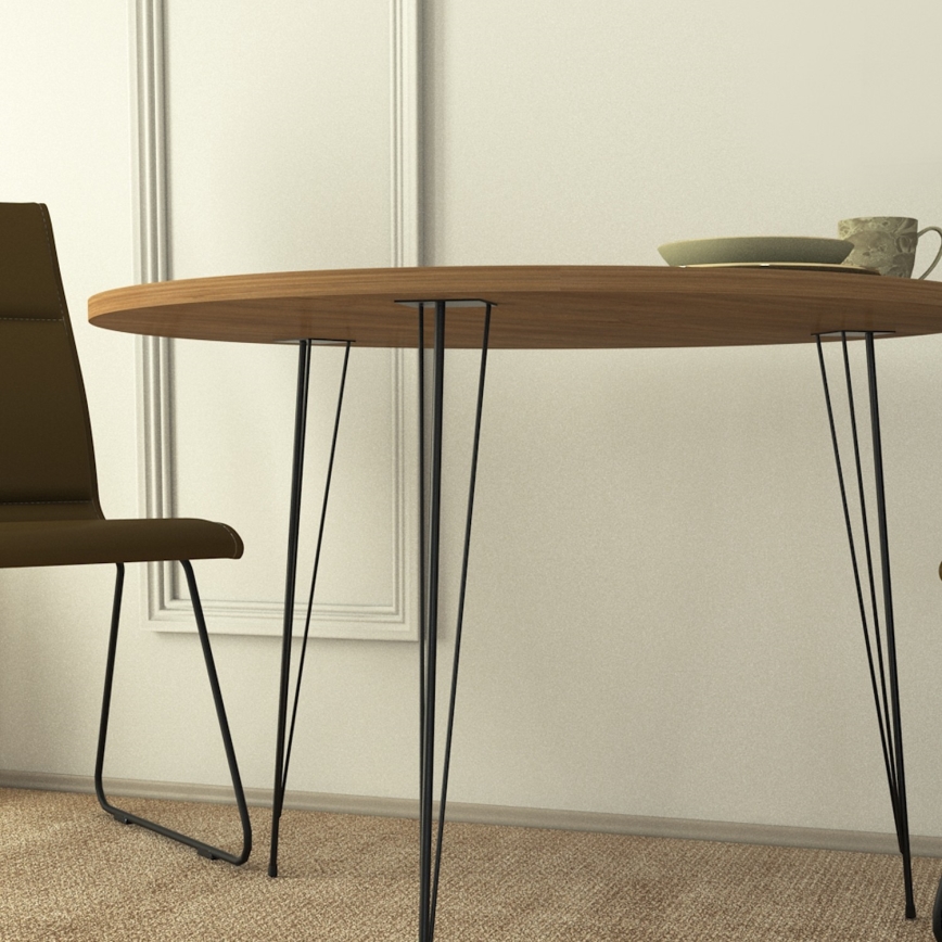 Mesa de refeição SANDALF 75x90 cm castanho