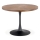 Mesa de refeições CARMELO 75x100 cm preto/castanho