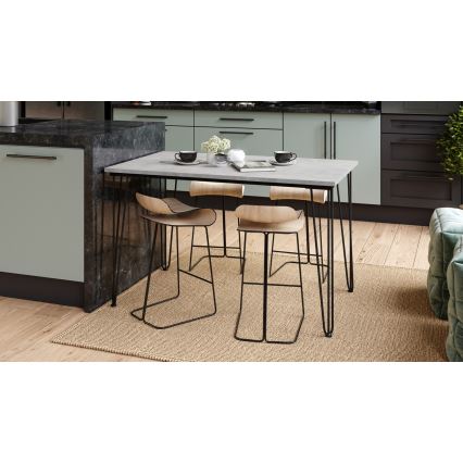 Mesa de refeições HALIJA cinzento