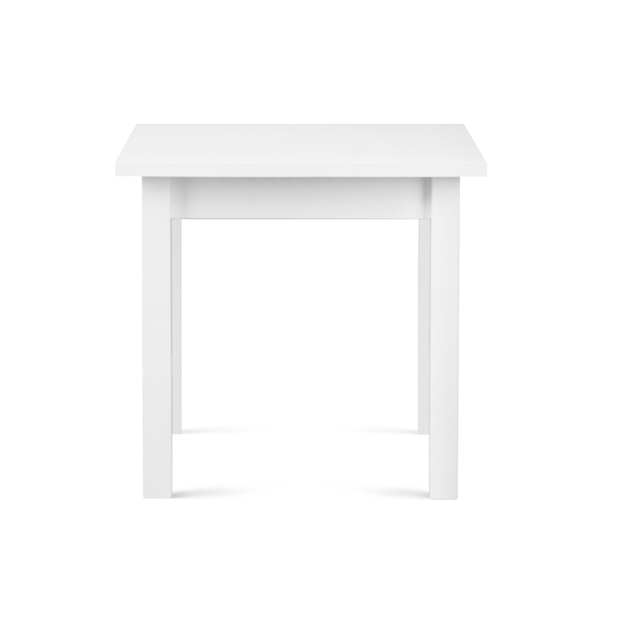 Mesa de refeições HOSPE 78x80 cm faia/branco
