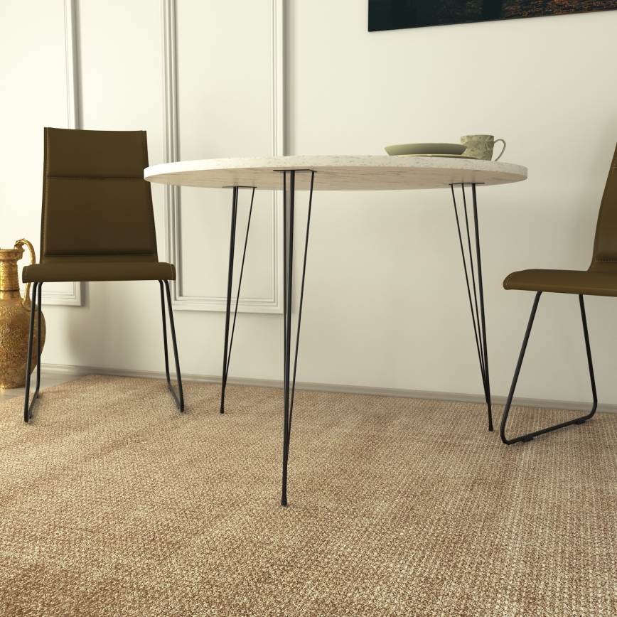 Mesa de refeições SANDALF 75x90 cm branco/preto
