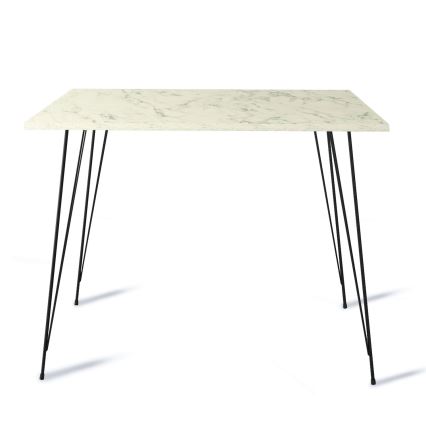 Mesa de refeições SANDALF 75x90 cm branco/preto