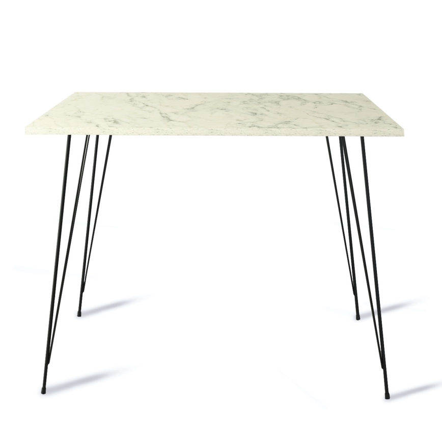Mesa de refeições SANDALF 75x90 cm branco/preto