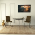 Mesa de refeições SANDALF 75x90 cm preto