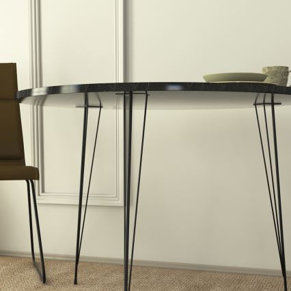 Mesa de refeições SANDALF 75x90 cm preto