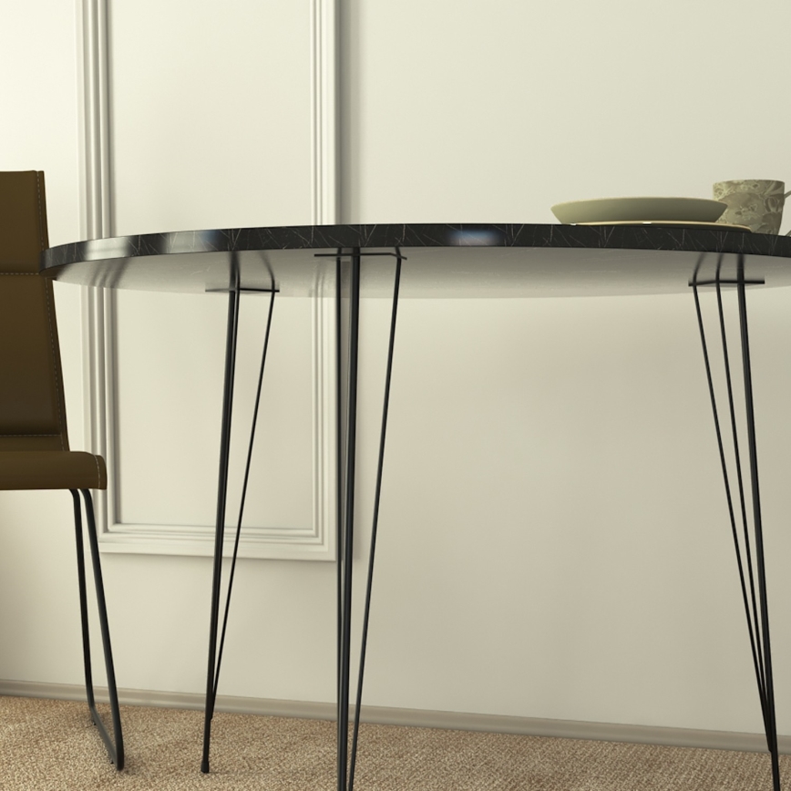 Mesa de refeições SANDALF 75x90 cm preto