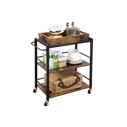 Mesa de Servir MARGE castanha/preta