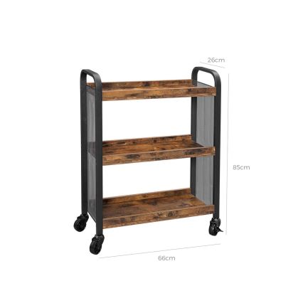 Mesa de servir MARGE castanha/preta