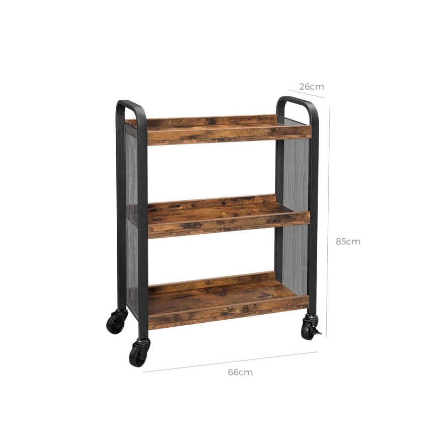 Mesa de servir MARGE castanha/preta