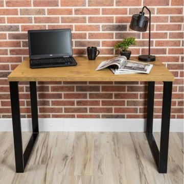 Mesa de trabalho BLAT 120x60 cm preto/castanho