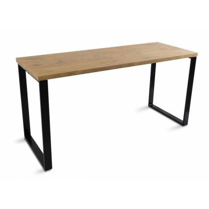 Mesa de trabalho BLAT 160x60 cm preto/castanho
