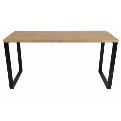 Mesa de trabalho BLAT 160x60 cm preto/castanho