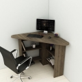 Mesa de trabalho CORNER 73,8x80 cm castanho