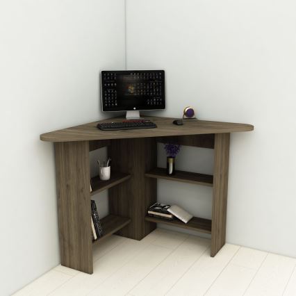 Mesa de trabalho CORNER 73,8x80 cm castanho