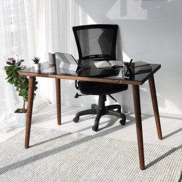 Mesa de trabalho COZY 73x110 cm pinho/preto