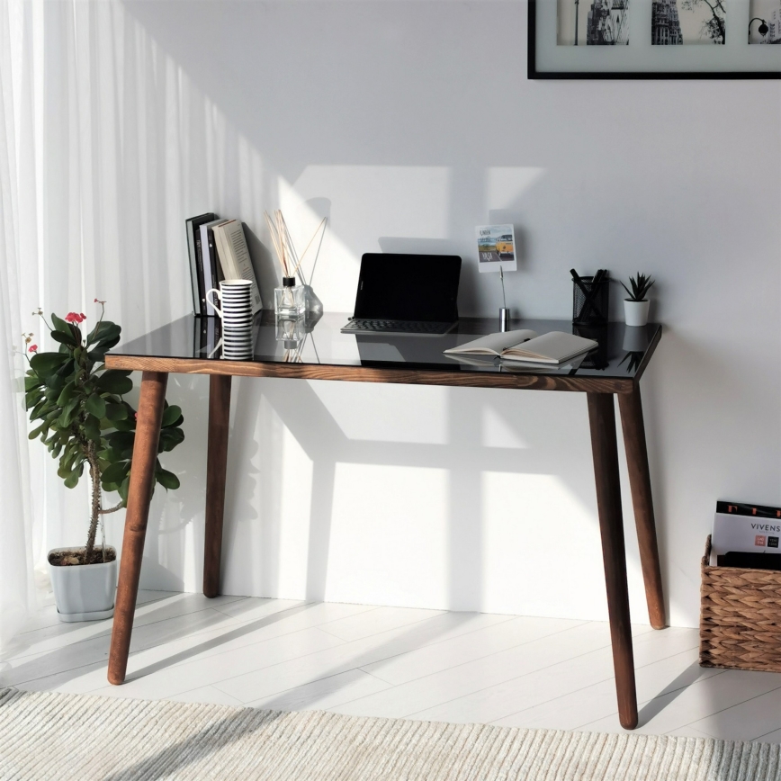 Mesa de trabalho COZY 73x110 cm pinho/preto