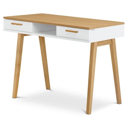 Mesa de trabalho FRISK 75x100 cm carvalho/branco