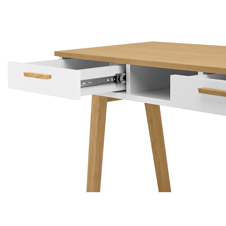 Mesa de trabalho FRISK 75x100 cm carvalho/branco