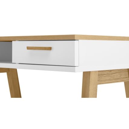 Mesa de trabalho FRISK 75x100 cm carvalho/branco